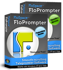 FloSpace FloPrompter comes in two versions: Standard and Professional